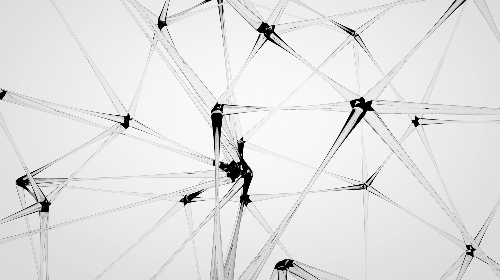 Nodes of interconnected webs.